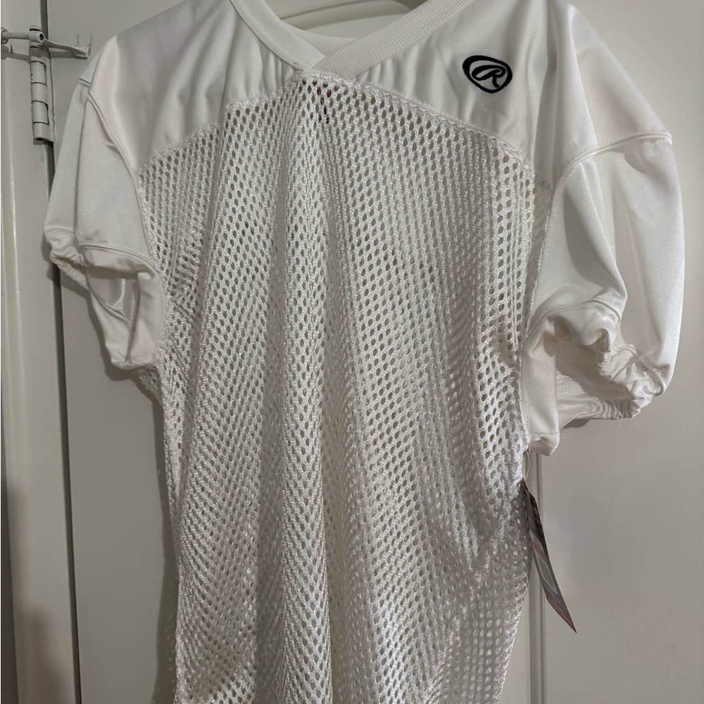 White Mesh Football Athletic practice jersey Rawlings